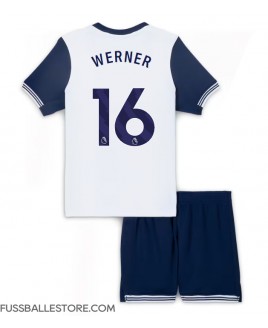 Günstige Tottenham Hotspur Timo Werner #16 Heimtrikotsatz Kinder 2024-25 Kurzarm (+ Kurze Hosen)
